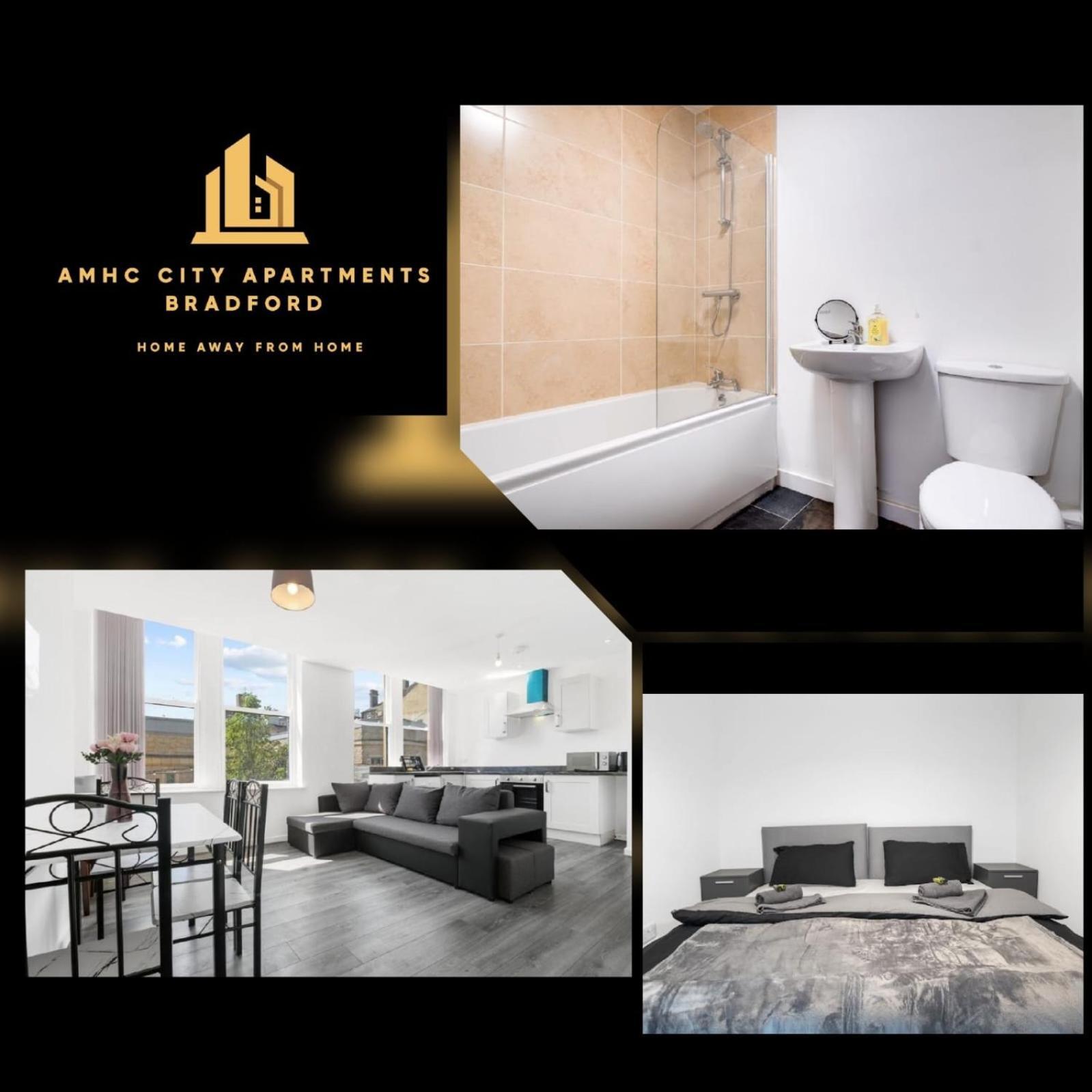 Amhc City Apartments Bradford City Centre One & Two Bedroom Apartments, 24 Hours Express Self Check In, Long Stay Contractors Welcome, Paid Parking Available Nearby Eksteriør billede